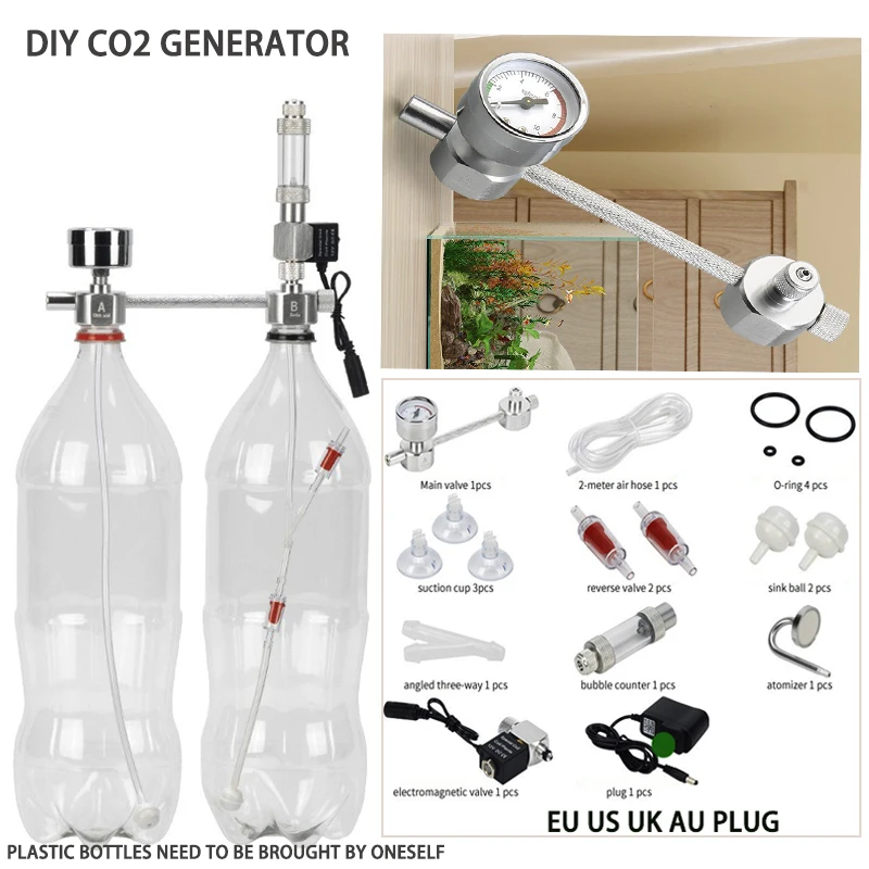 Aquarium CO2 Generator Multiple Package Selection Electromagnetic