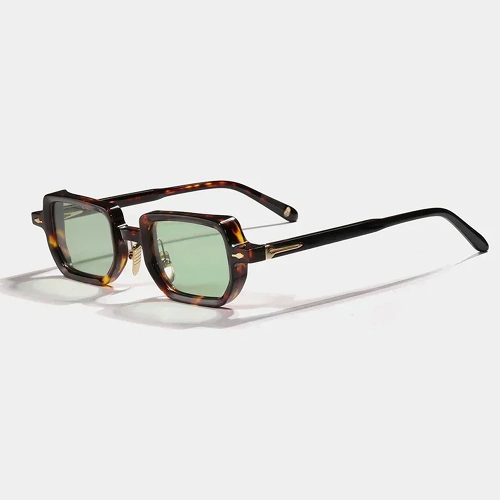

Sunglasses for Men Women High Quality Fashion Designer Small Rectangle Acetate Frame Outdoor Handmade UV400 Trendy Sun Glasses