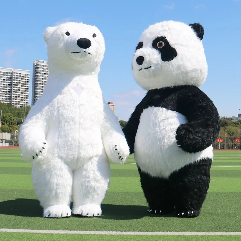 Mascot Costume Birthday Party Supplies Giant Plush Polar Bear Inflatable Mascot Costume Carnival Activity Show Cartoon Martha Bear Birthday Party Role Play Props