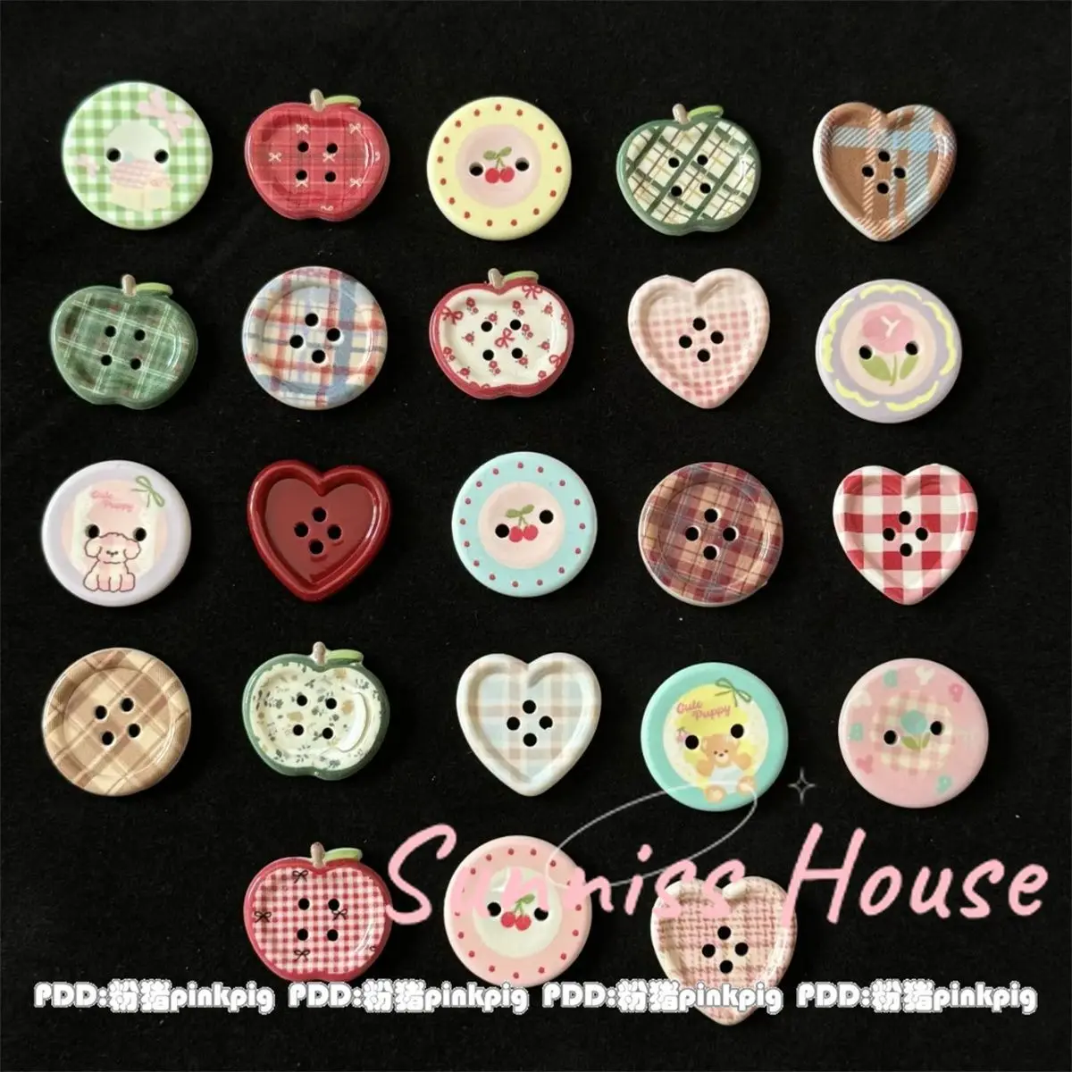 Resin Sewing Buttons Set 3