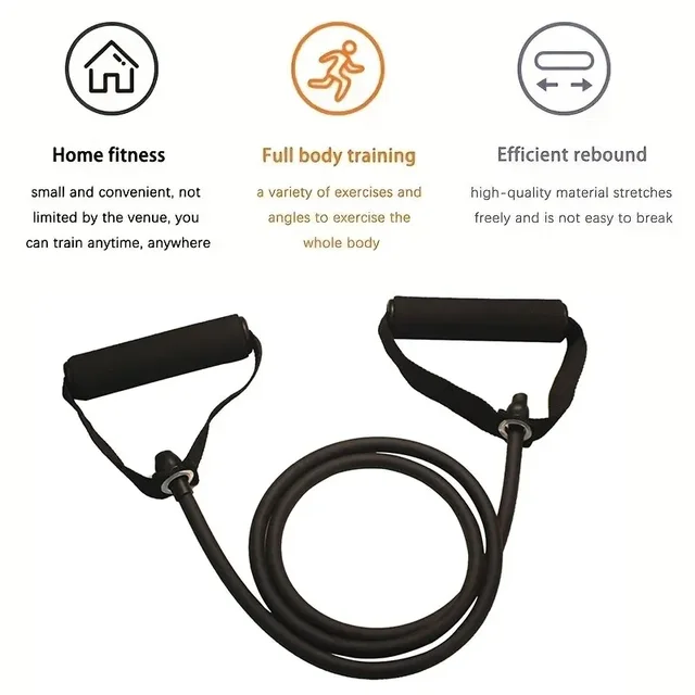 Resistance Bands With Handles Exercise Workout Bands，Men Women Strength Training Fitness Home Gym Full Body Workout Equipment 5
