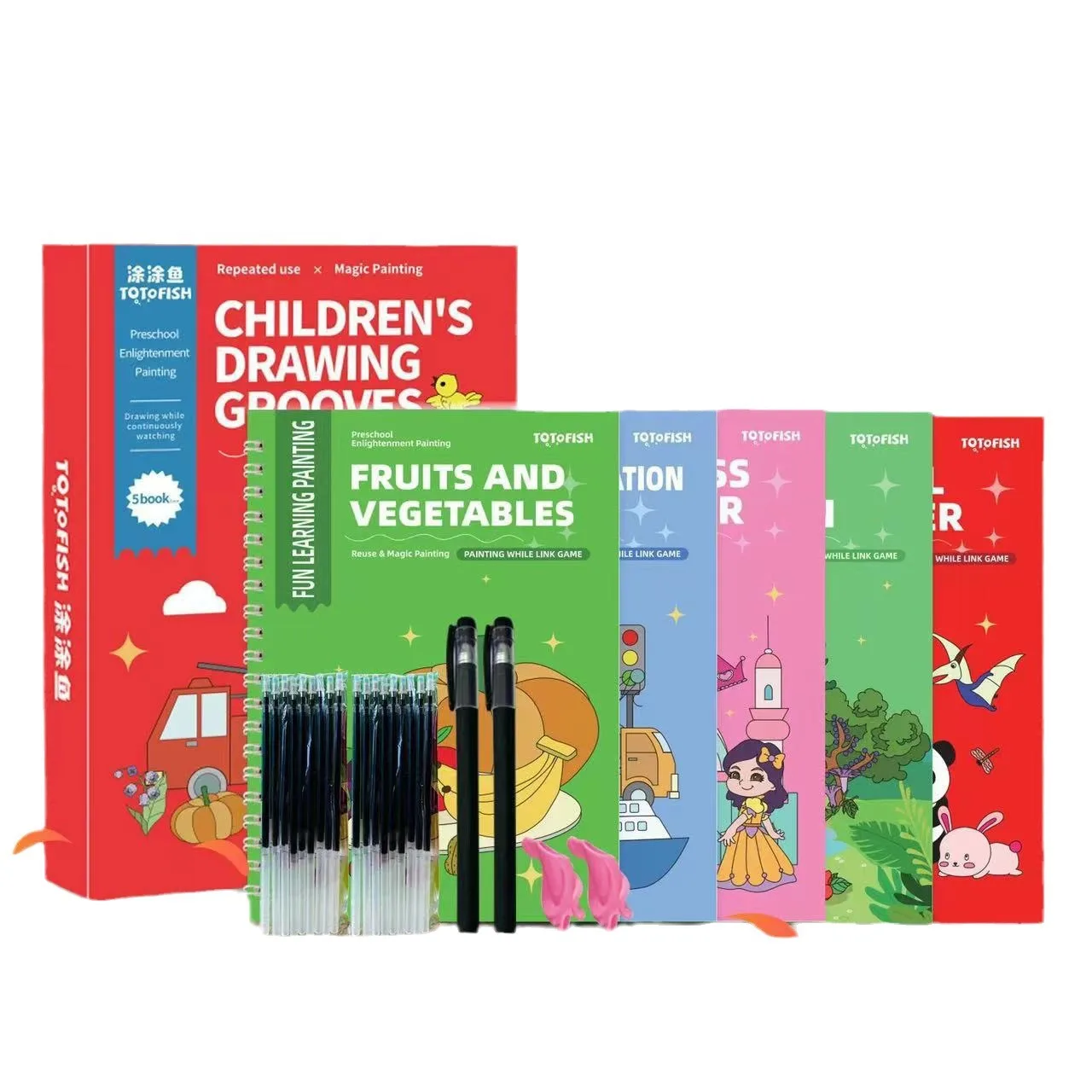 Magic Book Curious Copybook Children Drawing Books 3D Groove Reusable Educational Montessori Games for Writing Practice Book 6