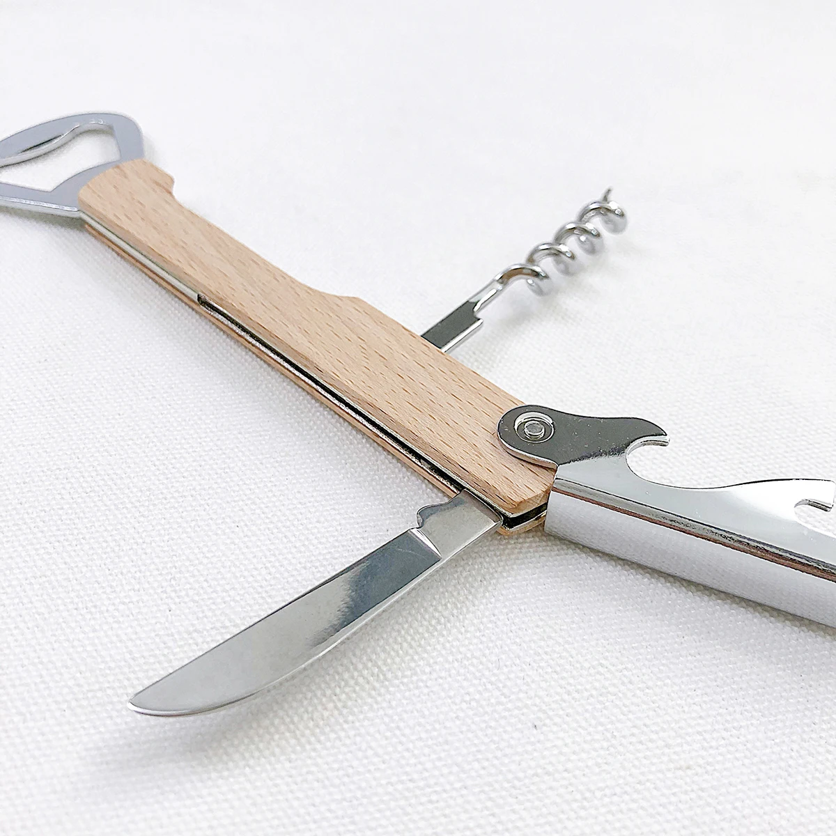 Wine Corkscrew Multifunctional Wood Knife Beer Opener Stainless Steel Wine Bottle Openers 10pcs bottle opener kitchen tools wine opener multifunctional tool wine corkscrew