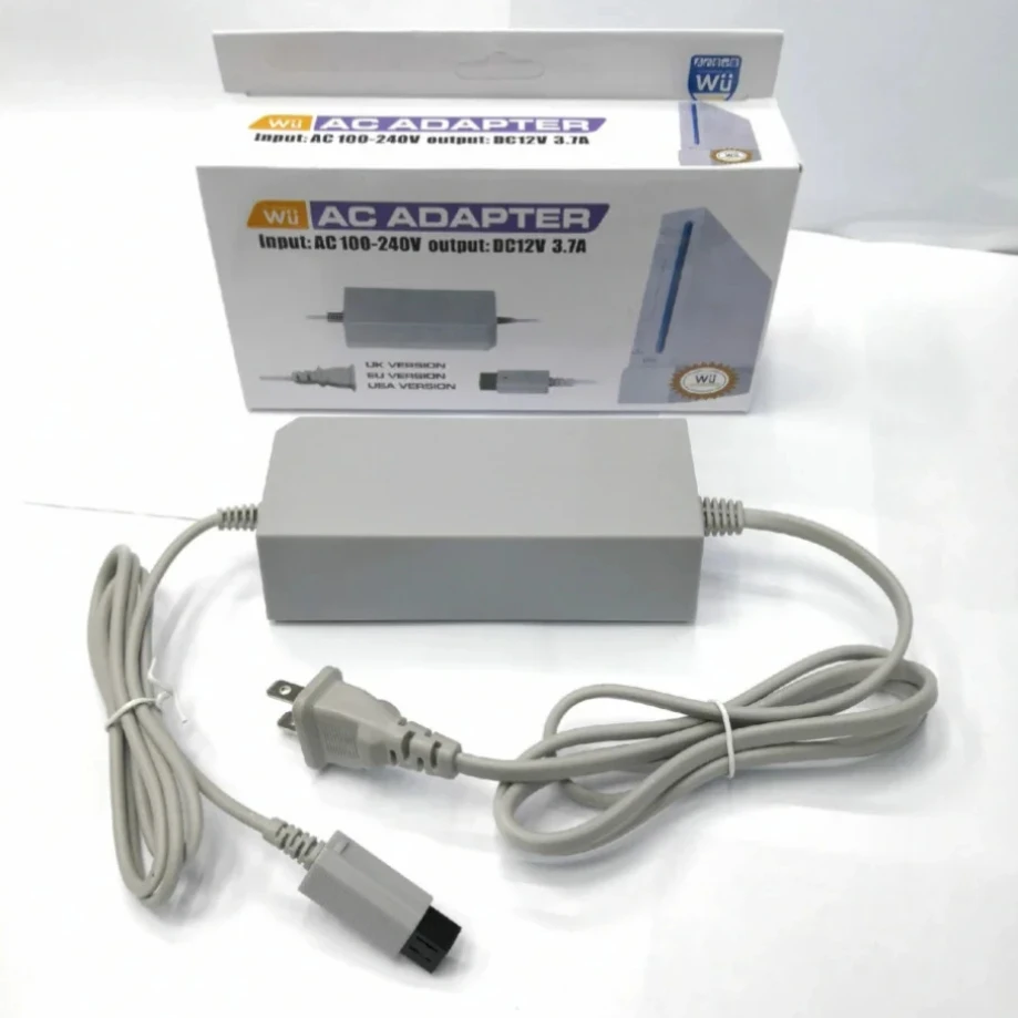 EU US Plug AC Adapter Wall Charger Power Supply Cord for Nintendo Wii Game Console 30pcs