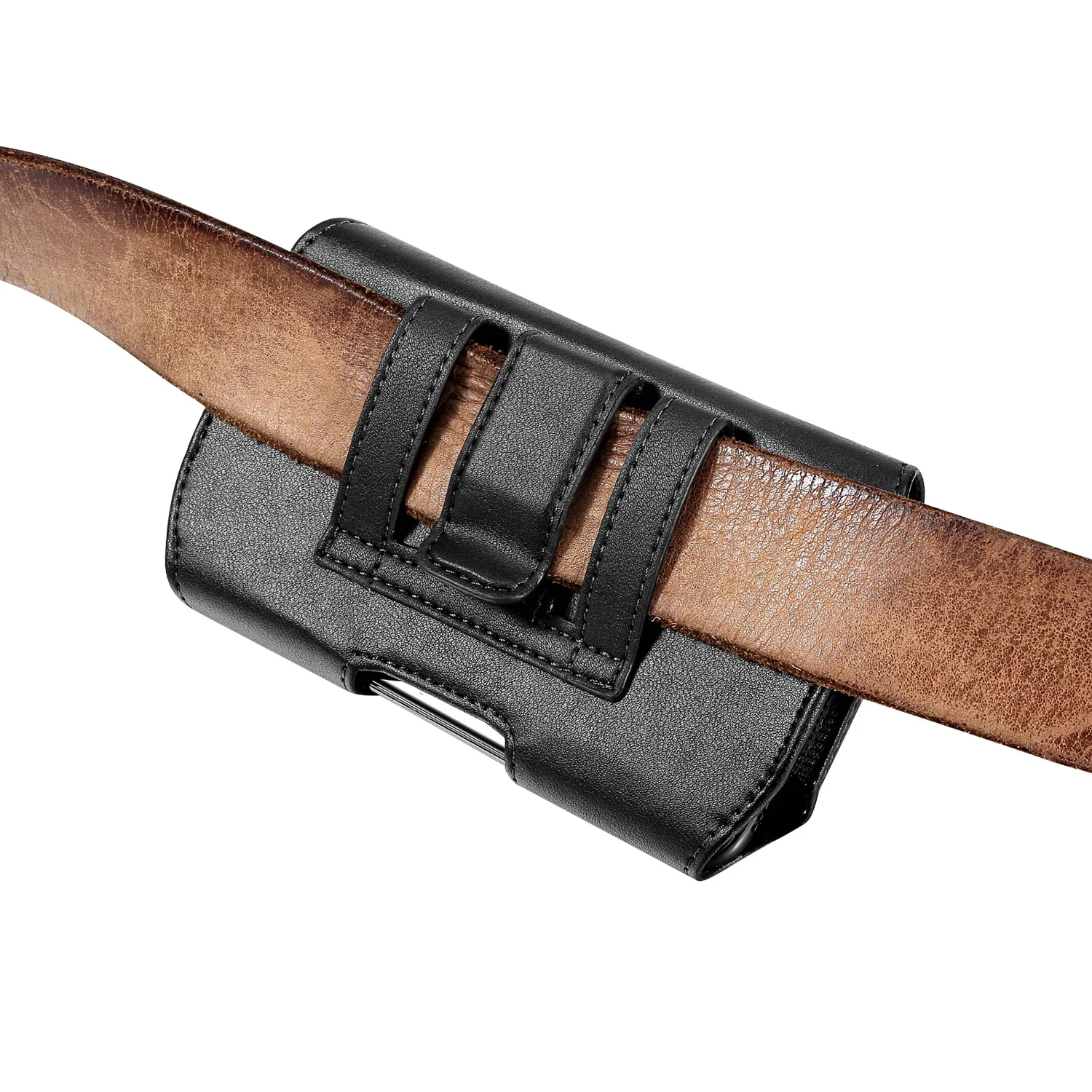 Fashion Leather Belt Clip Waist Bag Phone Bag Phone Holder for 3.5-6.3 Inches Mobile Phones iphone Samsung