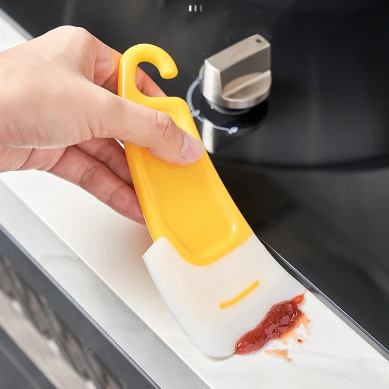 Description Picture 2 of itemCleaning Silicone Spatula, Soft Blade Scraper Brush, Dishes Cleaner Tools, Kitchen Utensils, Dish Brush, Pot