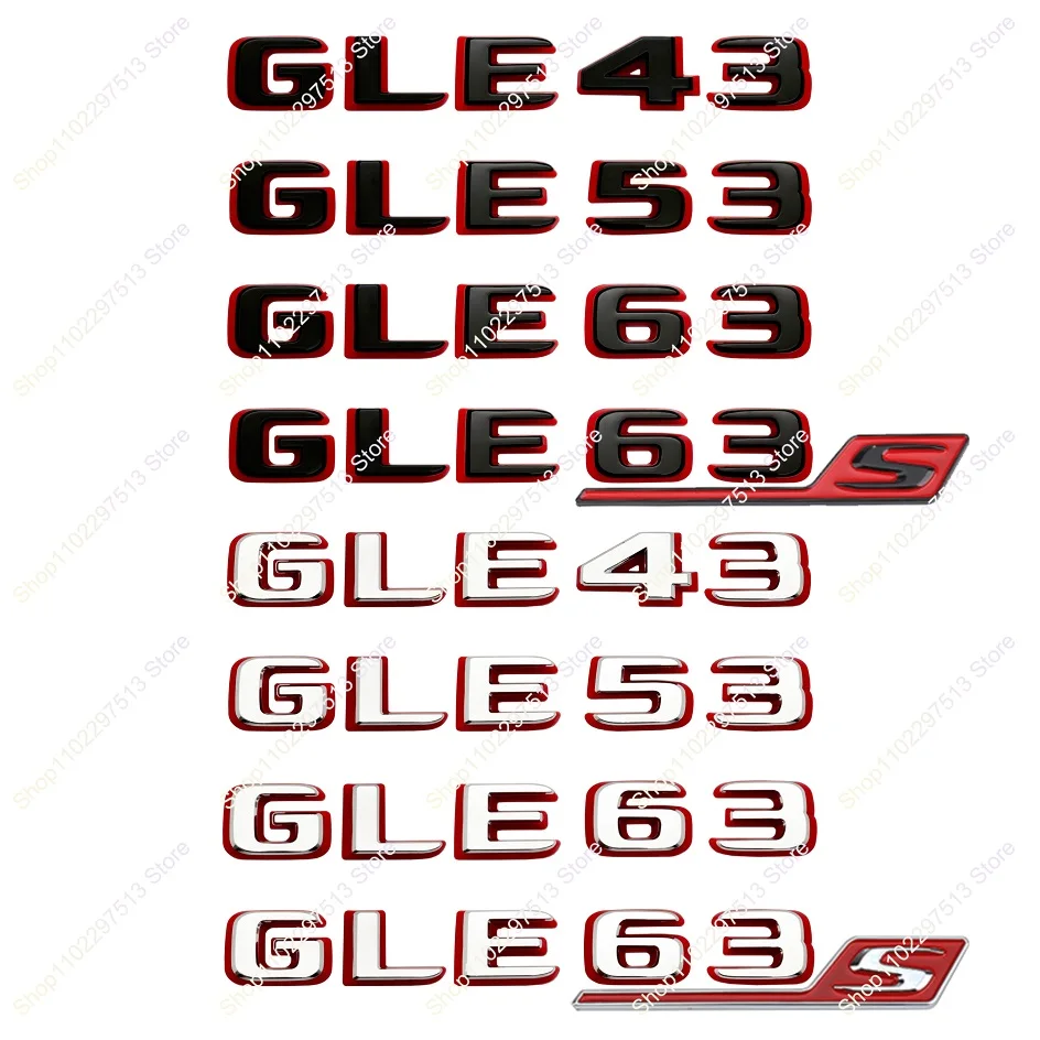2024 새로운 스타일 문자 숫자 GLE43 GLE53 GLE63 GLE63S V8 B..