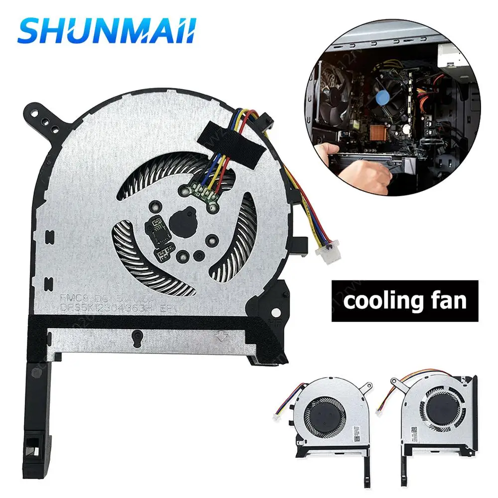PC Laptop Cooling Fan 4 Pin CPU GPU Fan For Asus TUF Gaming FX505DU ...
