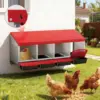 Multi-Compartment Metal Chicken Nesting Box With Automatic Roll-Out Egg Collection