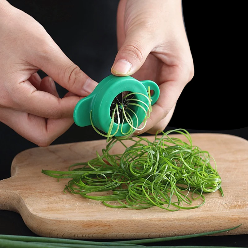 1pc, Scallion Slicer, Onion Slicer, Green Onion Shredder, Plum Blossom  Scallion Shredder, Stainless Steel Scallion Cutter, Creative Vegetable  Slicer