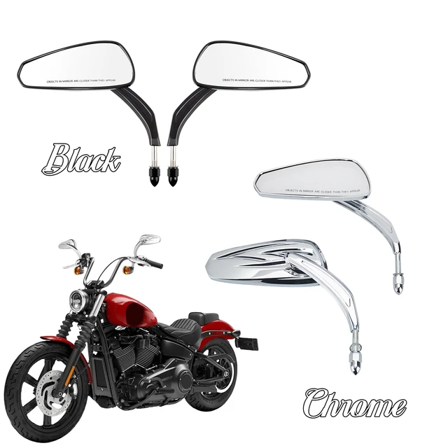 5/16'' Rear View Mirrors Motorbike Handlebar Mirror for Harley Davidson Touring Sportster Iron 883 Street Glide Side Mirror