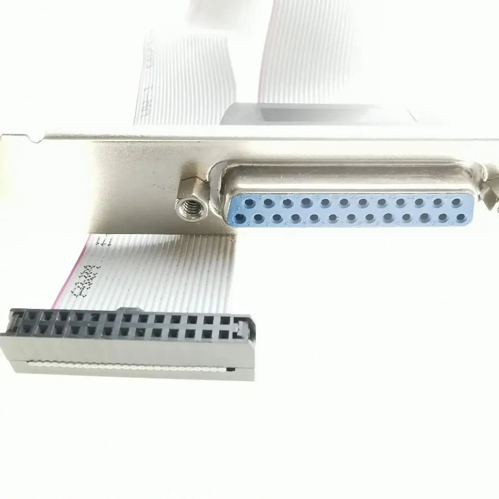 2,5 CM DB25 Buchse Mainboard Motherboard Parallel LPT 25Pin Drucker Drucken Port Kabel Host Fall Hinteren Halterung FC26P 2,0 Raum