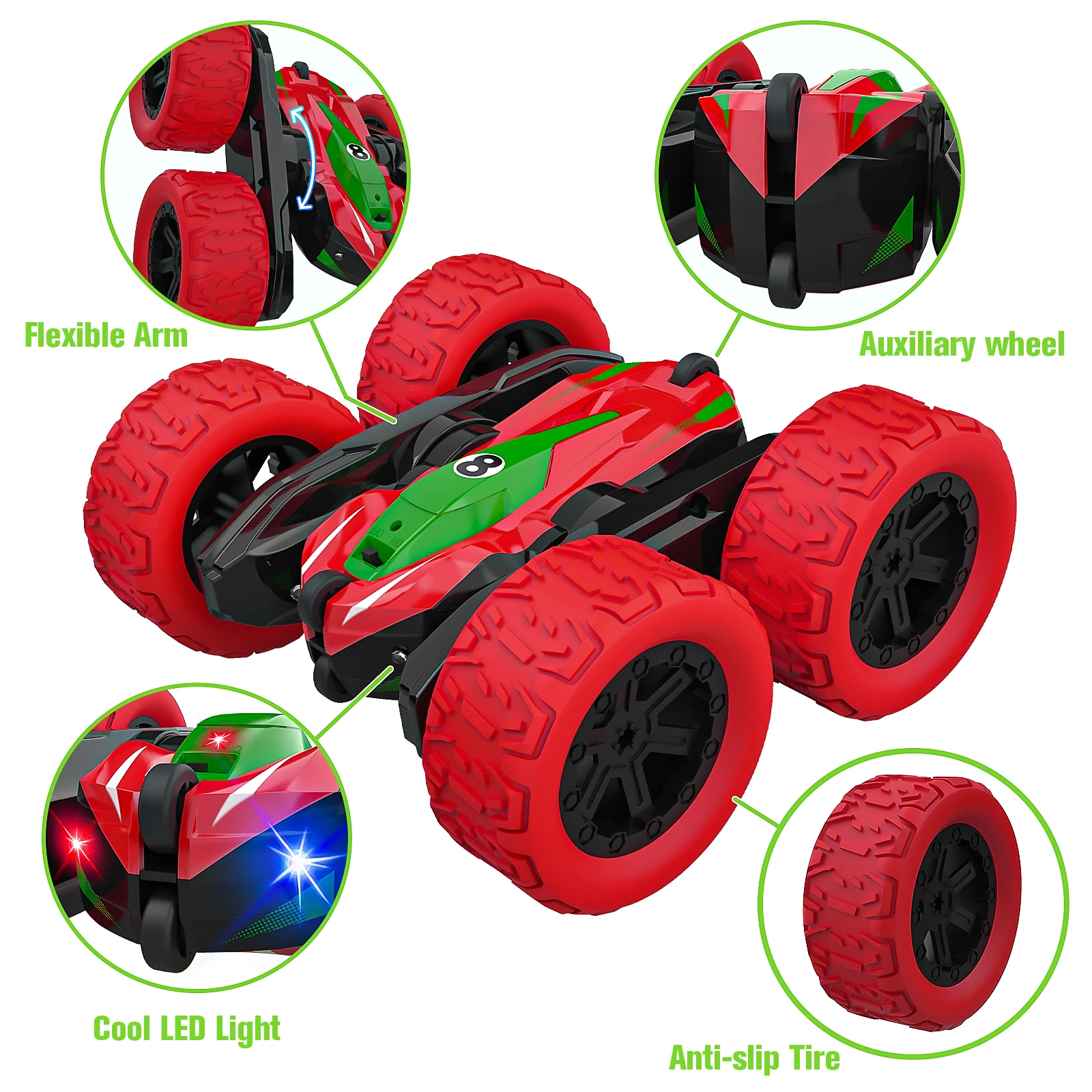 Coche Teledirigido,Coche RC Acrobacia Rotación Volteo de 360 Grados, Mini  Coches de Juguetes Niños 3 4 5 6 7 8 9 10 11 12 Años, Coche Radiocontrol  para Regalos Navidad Cumpleaños - AliExpress