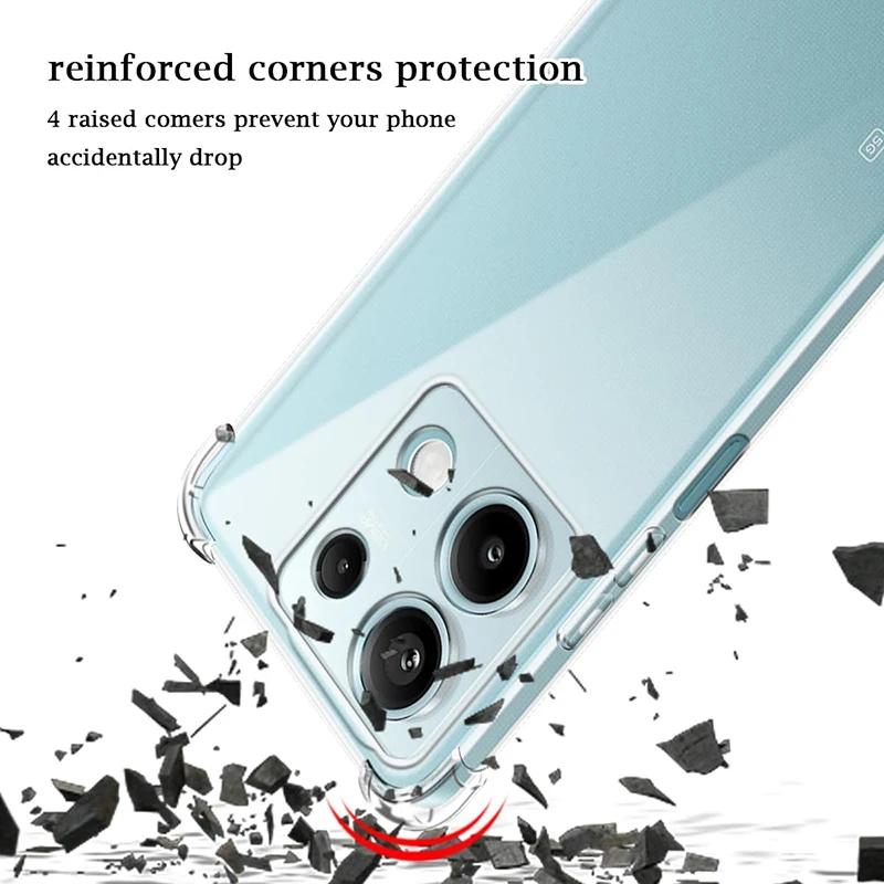 Shockproof Silicone Case For Xiaomi Redmi Note 13 12 12S 12T 11 11T 11S 10...