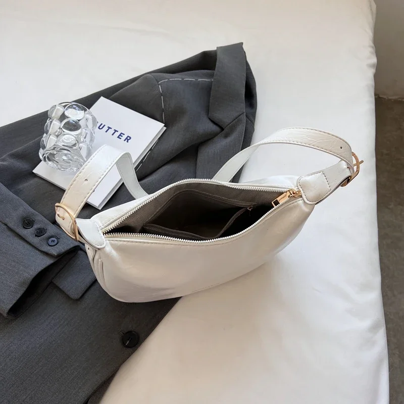 Fashion Crossbody Bag Women Niche Design Foreign Style All High-grade Texture Dumpling Bags Korean Leather Soft Leisure Commute