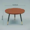 Round coffee table, farmhouse living room, central table, family office, medieval style sofa table 2