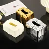 Creative Plastic Tissue Box,Living Room, Bedroom, Bathroom Decoration Paper Drawer, High-end Hotel Restaurant Napkin Storage Box 2