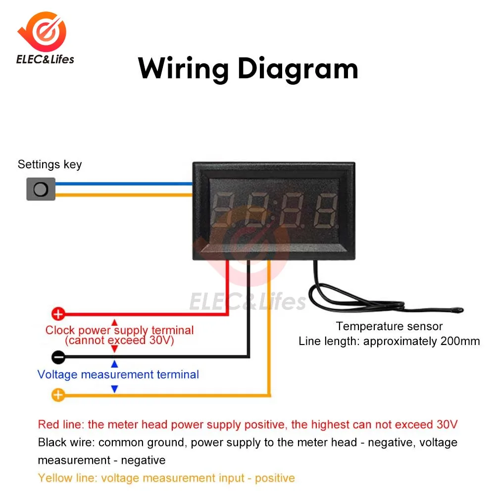 12V 3 In 1 Vehicle Car Kit Thermometer & Voltmeter Clock LED Digital 12V 3 In 1 Vehicle Car Kit Thermometer & Voltmeter Clock LED Digital