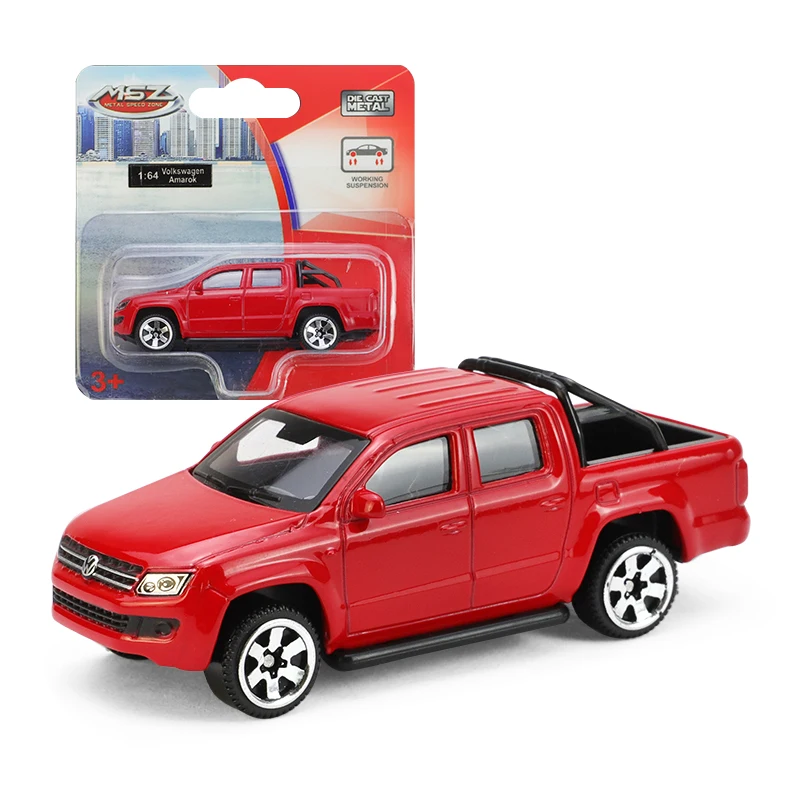 Msz 1:64 Volkswagen Amarok Alloy Luxury Mini Diecast Car Giocattoli Per Bambini Per Bambini Diecast Model Race Sport Cars Model Birthday Set