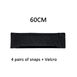 Cotton Gauze Baby Stroller Safety Guardrail and Armrest Protector (Black Armrest Cover)