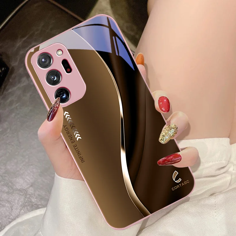 Liulian Sunset Red Tempered Glass Phone Case