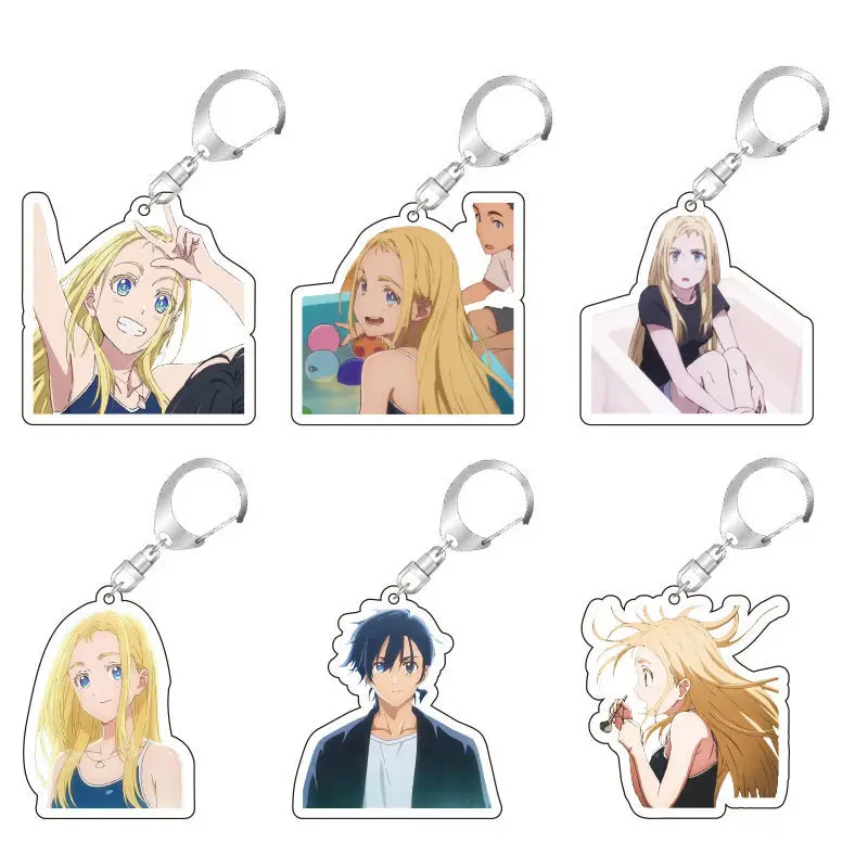 

Anime Summer Time Rendering Cartoon Acrylic Keychain Backpack Pendant Decoration Souvenir Birthday Gift Badge