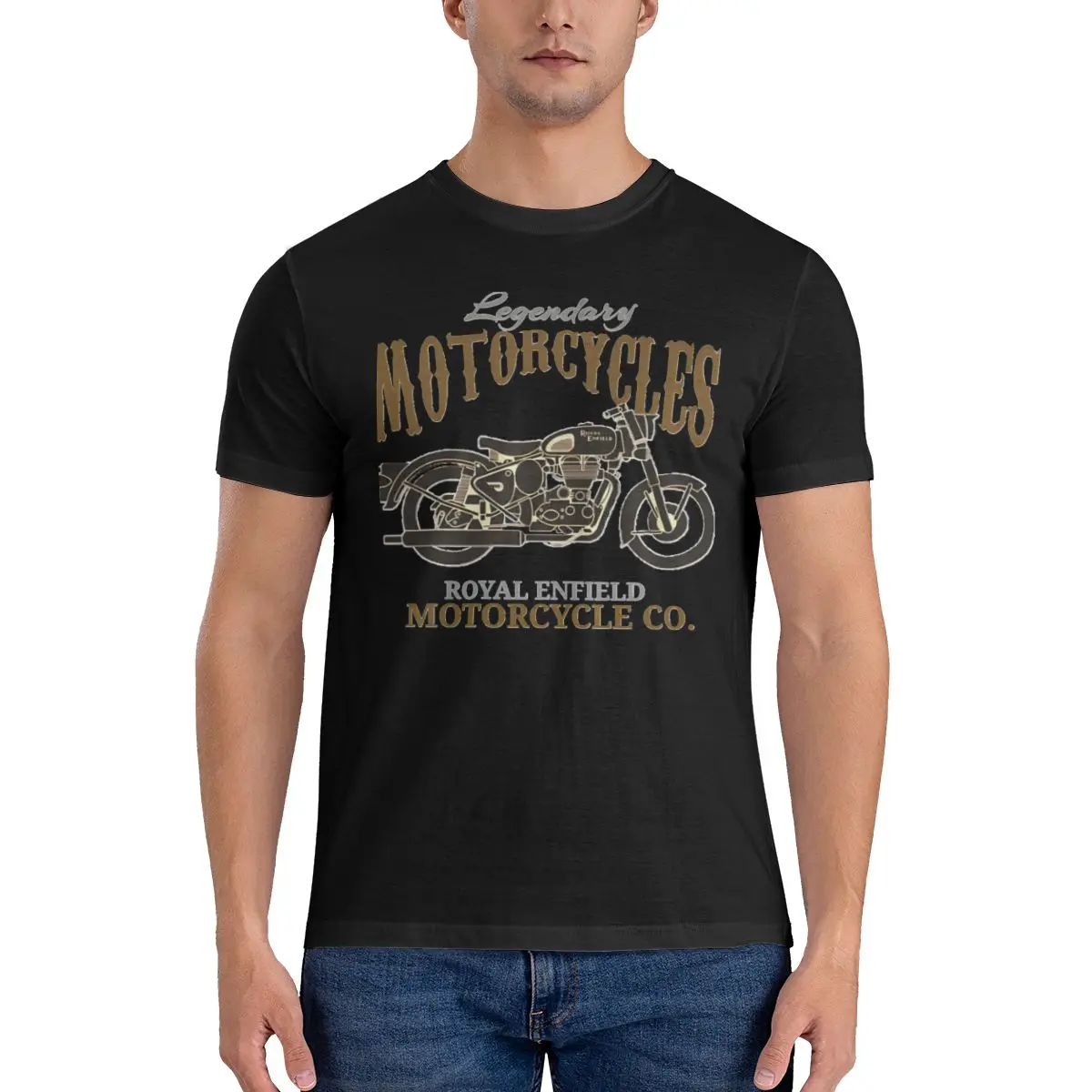 Vintage Enfield Design T-Shirt Uomo Girocollo T-Shirt In Cotone R-Royal Enfield Moto Maglietta Manica Corta 6Xl Vestiti