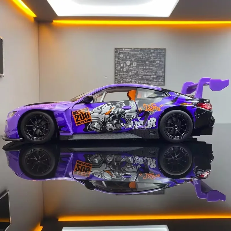 Enhanced Diecast Metal Sports Car with Sound and Light Features - Ideal Gift