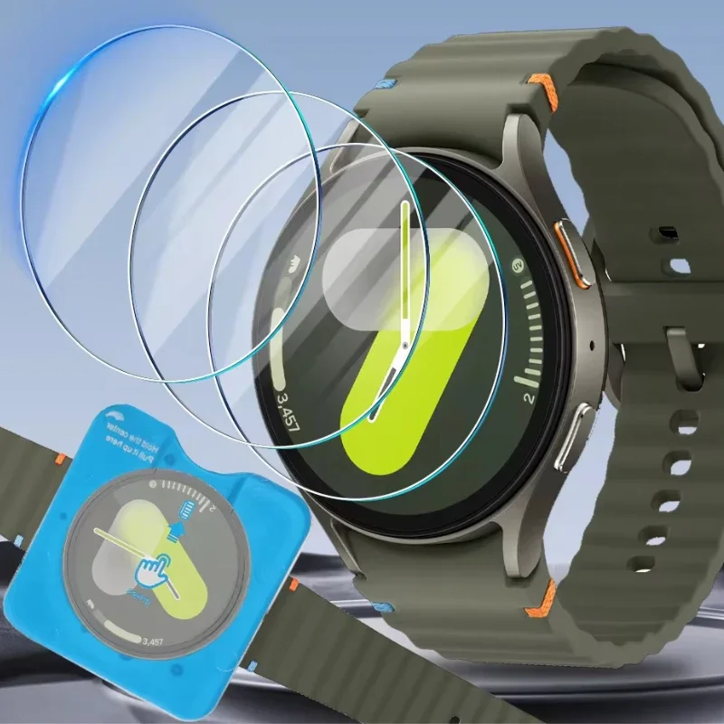 Tempered Glass Protective Film For Samsung Galaxy Watch 8/7/6/5/4 40mm 44mm Ultra 47mm 8-6 Classic Quick Pasting Kit