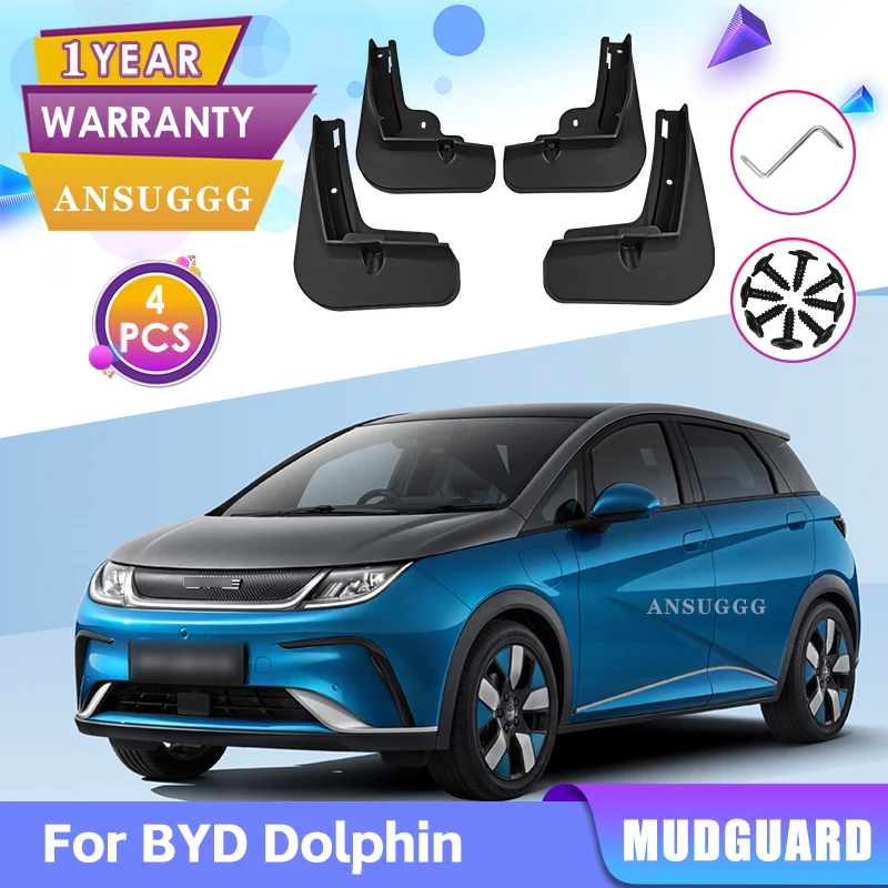 

автомобильных крыльев Для BYD Dolphin 2021 2022 2023 брызговик Передние Задние Брызговики Автоаксессуары