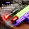 Blowback Laser Gun Manual Pistol Shell Throwing Toy Guns Soft Bullet pistolas Launcher Dual Mode for Adult Children Outdoor Game 2