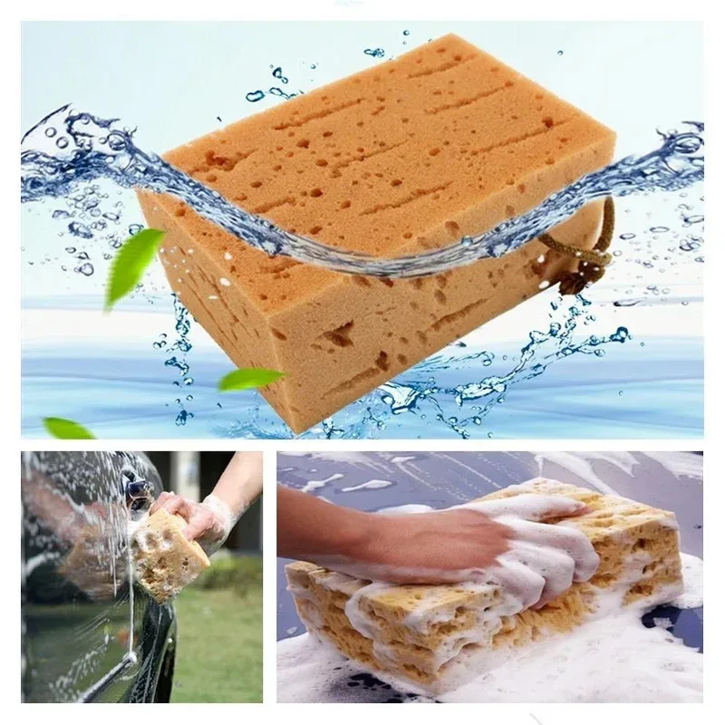 Giant Honeycomb Car Wash Sponge Bathroom Car & Motorcycle Cleaning Buddy Sturdy & Reusable​