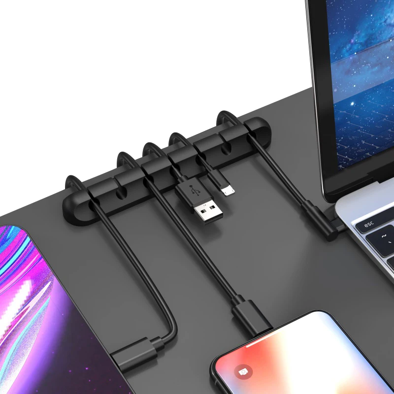 Cable Organizer Silicone Cable Management Winder Desktop Tidy Management Clip Holder Mouse Keyboard Headphone Wire Organizer cable organizer,cable management bracket