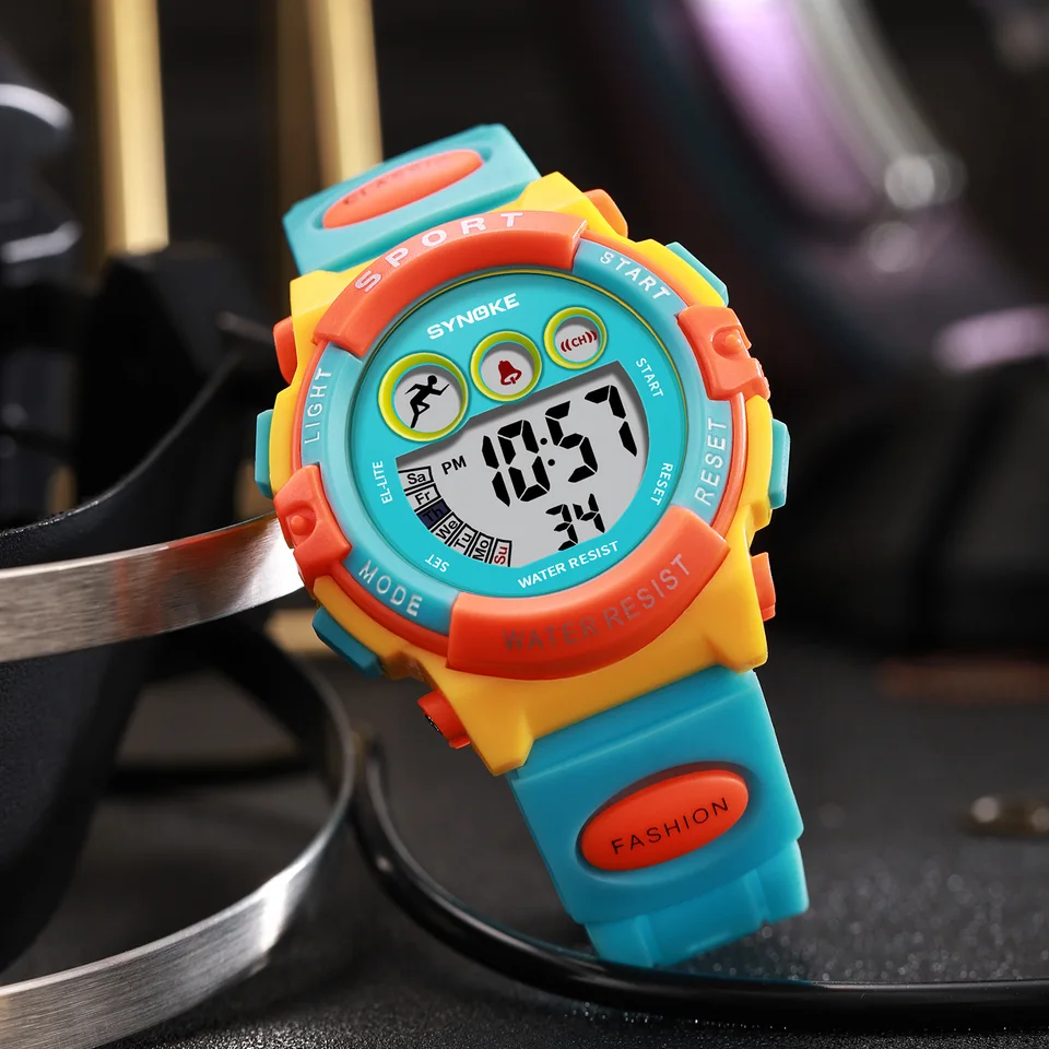 Montre Sport étanche Pour Enfant - Spidsuffolk Fille/garçon - 3 ATM - LED