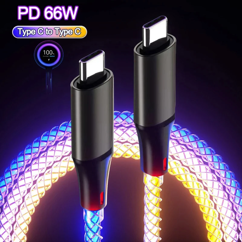 Cabo USB RGB LED 66W 6A (genérico)