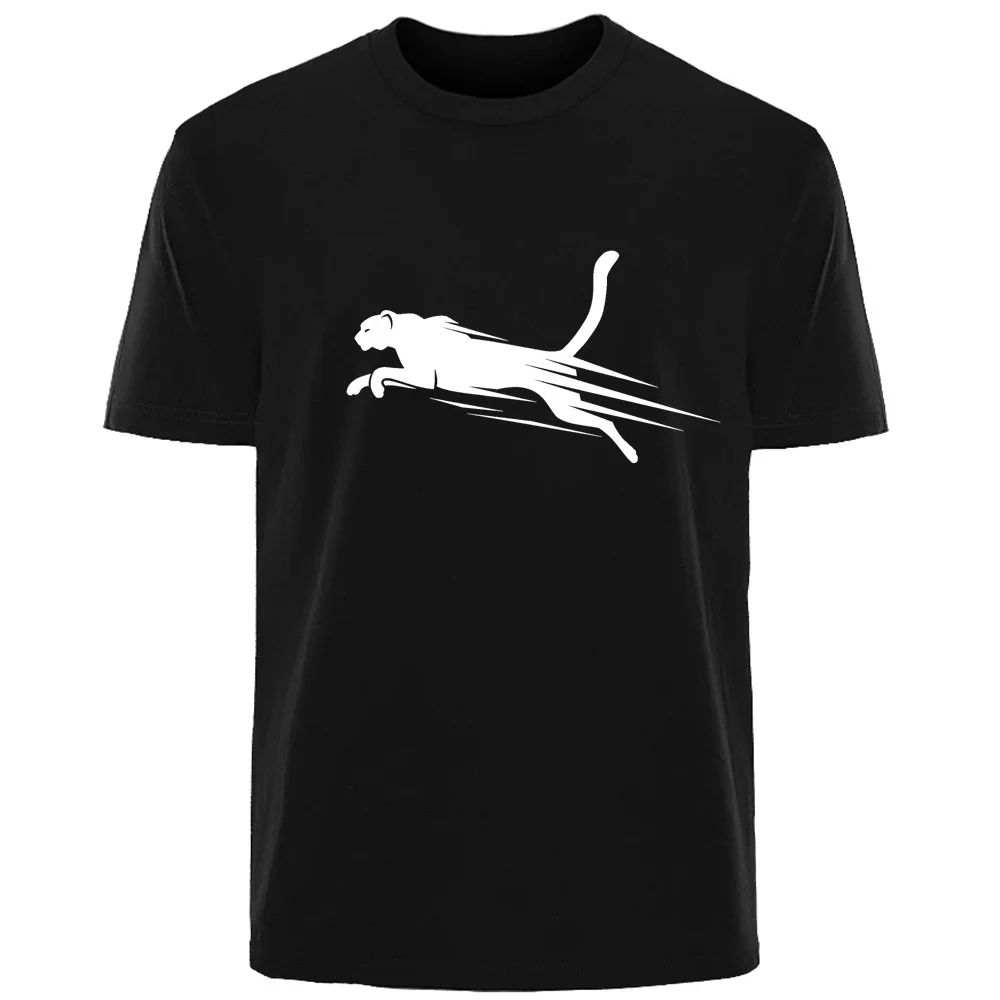 thumbnail image 1 of Camiseta de algodón 100 % transpirable con estampado de leopardo para hombre, de alta calidad, para correr, creativa, informal, de moda urbana, para hombre, 1 of 5
