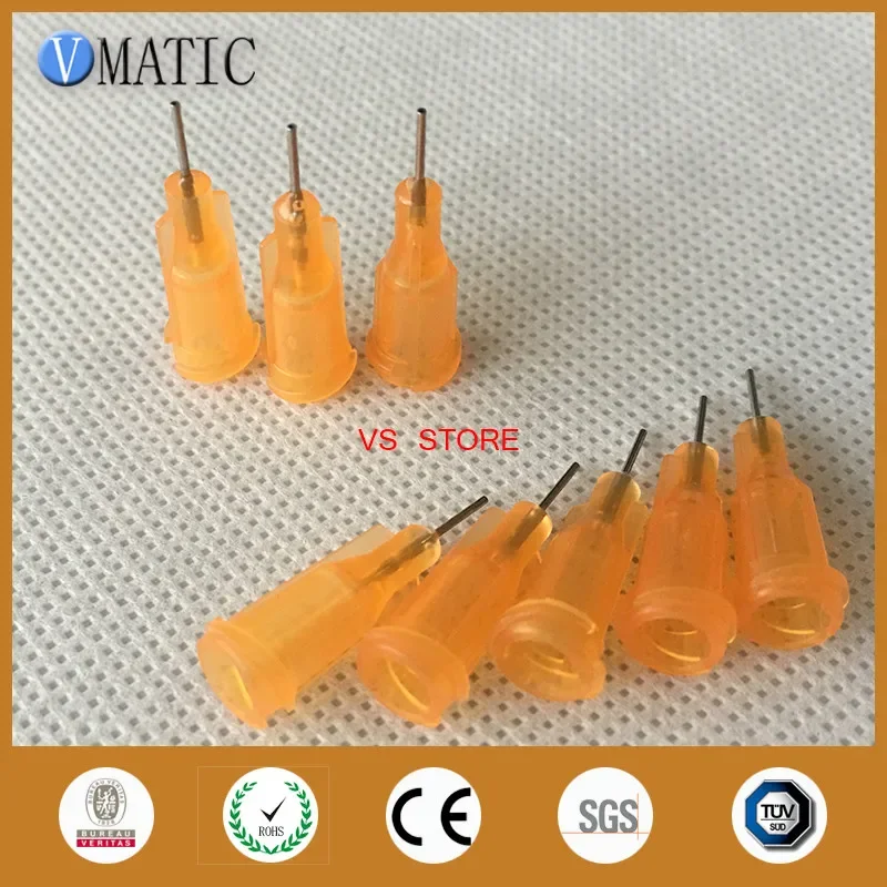 Non-Sterilized 100Pcs 23G 1/4'' Inch Glue Dispensing Needle Nozzle