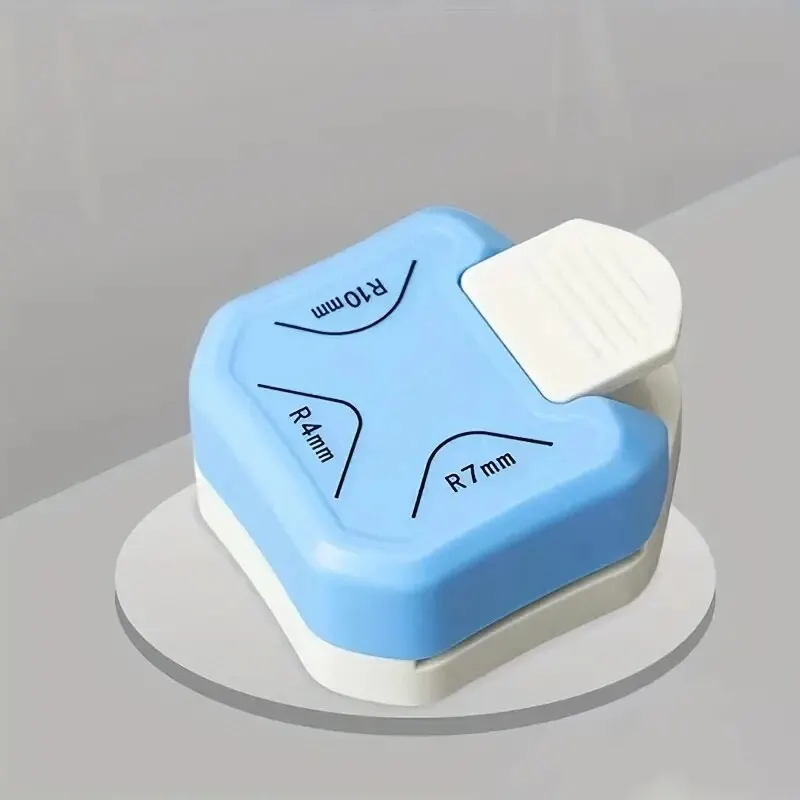 Coupe-coin de gaufrage d'angle rondurs d'angle trois en un, coupe-carte de visite de carte Photo de bricolage coupe-papier rond