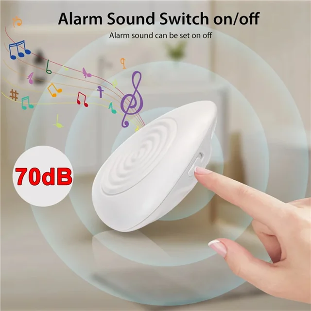 2X Tuya Zigbee Water Level Sensor Smart Water Leakage Alarm Detector Flood Alert Overflow Security Protection-Y47A 4