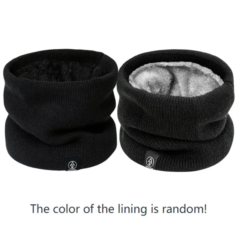 Fashion Women Knitted Scarf Solid Cashmer Like Winter Snood Scarves Lady Warm Thick Unisex Men Neck Scarfs Ring - 5