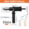 2.4/3.2/4/4.8mm Electric Rivet Gun Battery Riveter Riveting Machine For Cordless Drill Rivet Gun Conversion Head Rivet Nut Tool 1