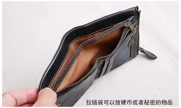 PNDME mode einfache designer handgemachte echtes leder männer frauen kurze brieftasche lässig luxus kuh leder ID kartenhalter geldbörse – Detail 11