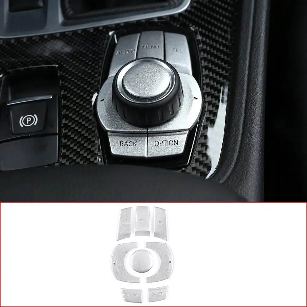 

For BMW F30F34F10F20F25F26F48F07 x1 x3 x5 x6 1/2/3/4/5/6/7 Series Aluminum alloy Car Multimedia Button Cover Car Accessories