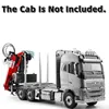 LESU 1/14 RC Hydraulic Crane Truck 6*6 FH16 Wood Timber Flatbed Transportation Car Metal Radio Control Model Cab No Included 1