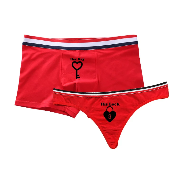 Sexy Hot Funny Women G string Men's Boxer Shorts Cotton Underwear Couples  Lover Underpants