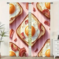 2pc,  Drapes Breakfast Polyester,Without Electricity Birthday Party Perfect for All Occasions decorate 1