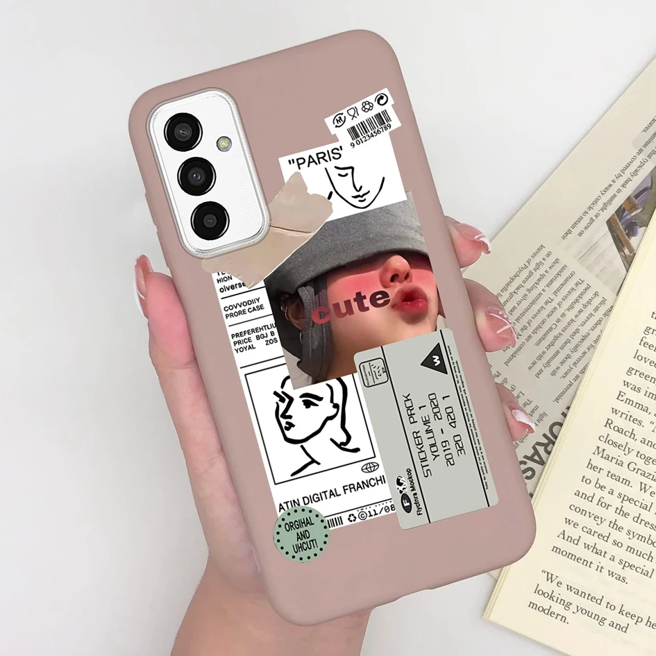 Fashion Cool Girl Silicone Soft Phone Case & Screen Protector