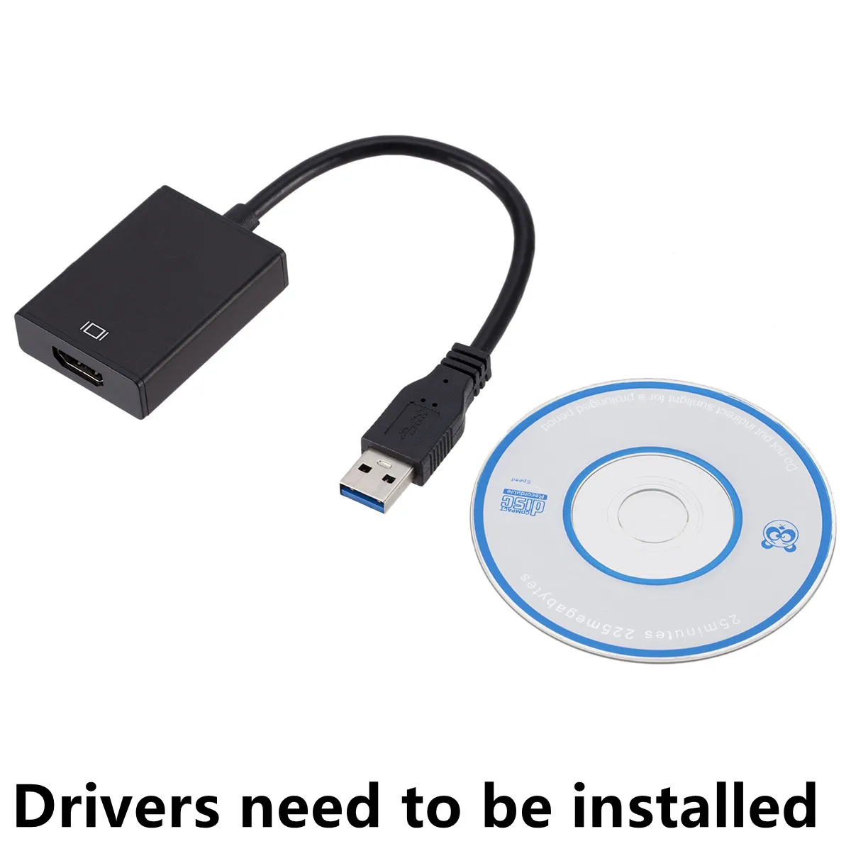 adaptateur usb vers convertisseur usb vers câble usb vers adaptateur audio vidéo pour ordinateur hdtv