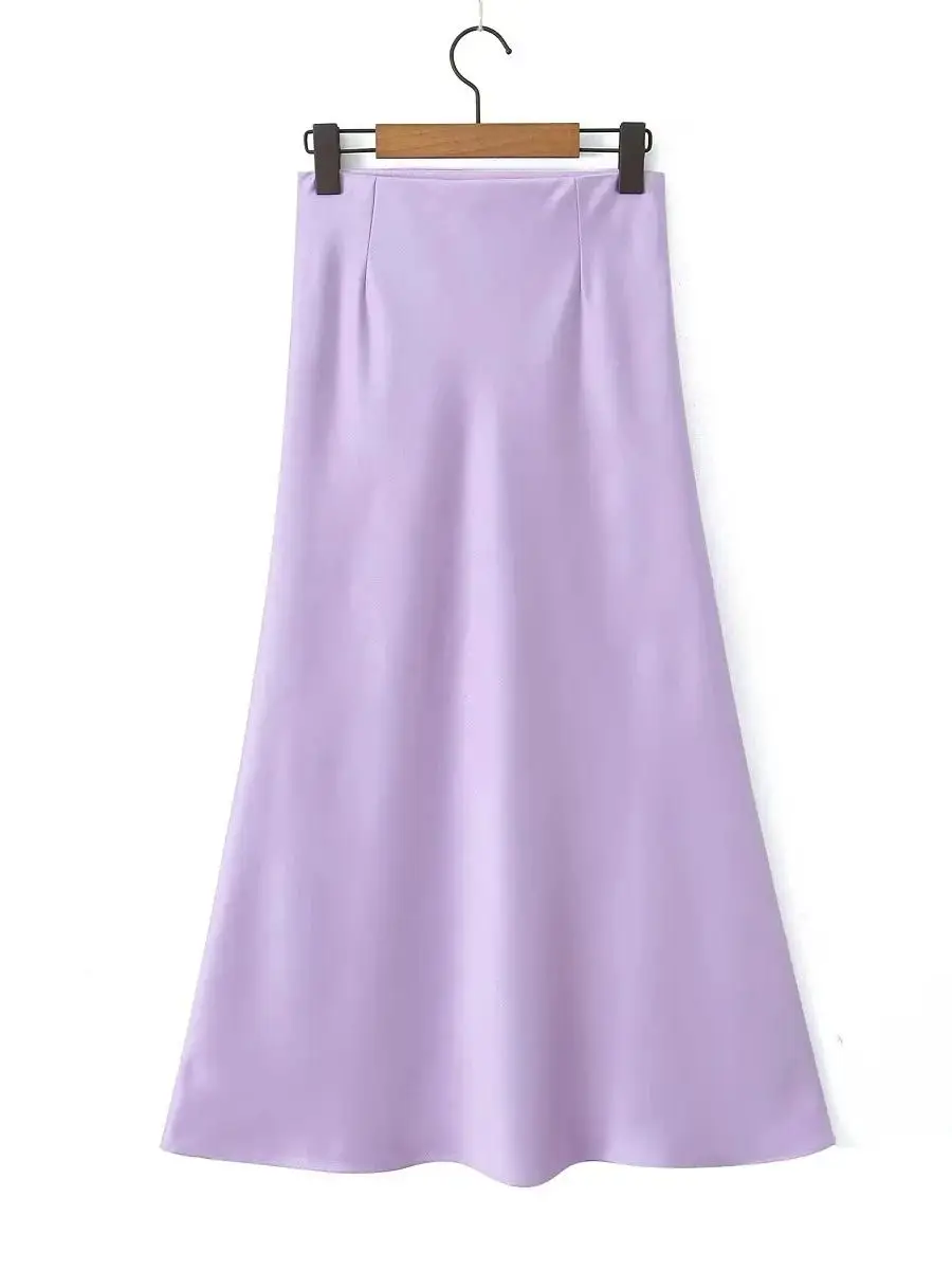 [nuuanu ] / ☆ Iris Long Skirt / Violet NUUANU Iris Skirt - Violet | 하이츠스토어