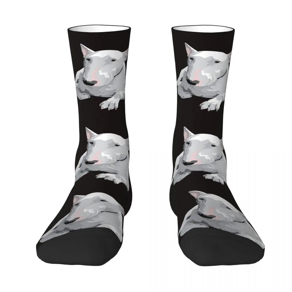 

Носки English Bull Terrier, Супермягкие чулки в стиле Харадзюку, всесезонные длинные носки, аксессуары для подарка унисекс